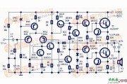 音频电路中的使用大功率达林顿管的实用功率放大器电路图