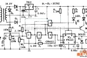 电源电路中的市电过、欠压自动指示保护电路图