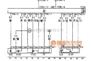 大众（上汽）中的帕萨特前排右侧车门电控单元、前排右侧电动门窗开关及前排右侧后视镜加热电路图