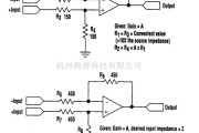线性放大电路中的增强运算放大器的平衡放大器