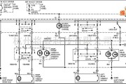 马自达中的马自达95TAURUS电动车窗电路图