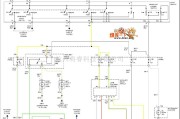 奥迪中的1997奥迪 A6 大灯雾灯电路图（无）DRL