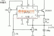 电源电路中的由μA723构成的可调稳压电源电路