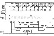 电源电路中的LED汽车电压表  一