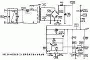 NEC JB-1410P2B型CGA型单色显示器的电源电路图