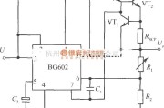 电源电路中的用复合晶体管扩流的BG602集成稳压器