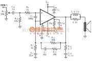 集成音频放大中的LM4780的辅助音频功率放大电路