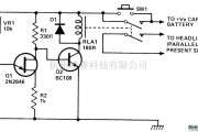 汽车前灯的延迟元件电路