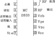 由MC2833构成的无线电发射典型应用电路图