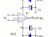 电流环放大电路中的集成运算放大器供电过压保护电路图
