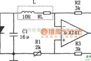 正弦信号产生中的μA741构成简单的正弦波发生器电路图