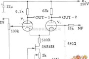 电子管功放中的电子管差分放大电路图
