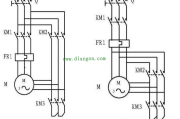 星三角启动接触器的电路图分析