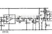 传感器电路中的用于磁带末端检测的电路原理图