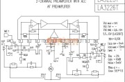 集成音频放大中的LA3225-6T功放电路