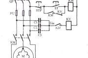 △接法电动机断相用电压继电器保护电路图