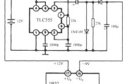 利用TLC555产生负电源电路图