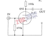 音频电路中的电子管输入电压放大的输入方式示意图
