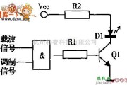 无线发射中的调制与红外发射驱动电路图