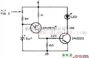 电源电路中的由2N2222晶体管构成的指示装置电路