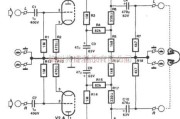 音频电路中的用双三极管ECC822电子管设计的OTL耳机放大器电路