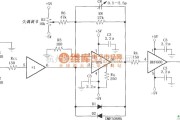 对数/跨导放大电路中的由OPA660(宽带跨导型运算放大和缓冲器)与缓冲放大器BUF600构成的比较(低抖动)电路