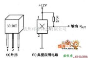 霍尔传感器中的霍尔开关集成传感器的外形与典型应用电路图