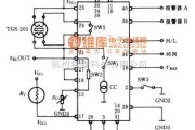 湿敏电路中的气敏传感器TGS 203与集成电路FIC 5401连接的主电路图