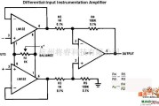 仪表放大器中的差动输入仪表放大器电路图