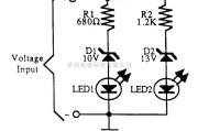 控制电路中的12V电池状态指示器