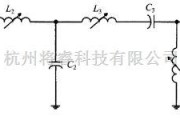 滤波器电路中的由低通和高通滤波器串联组成的带通滤波器电路图