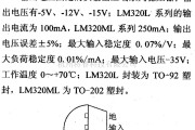 电源电路中的调压器.DC-DC电路和电源监视器引脚及主要特性 LM320L/320ML