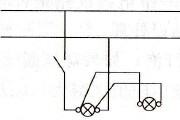 一个单联开关控制两个灯和两个单联开关分别控制两个灯接线图