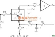 对数/跨导放大电路中的由宽带跨导型运算放大和缓冲器OPA660构成的纳秒级脉冲积分电路