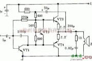音频电路中的带25欧喇叭保护电路原理图