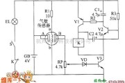 工矿安全电路中的瓦斯超限报警矿灯电路图二