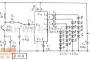 自动控制中的LD168音频压控闪光装饰控制电路图