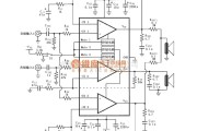 集成音频放大中的LM4780用于并联输出的音频功率放大电路