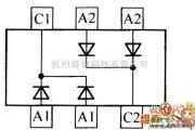 光敏二极管、三极管电路中的晶体二极管MMBD4448HCDW内部电路图