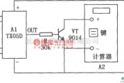 红外线热释遥控中的TX05D构成的自动计数器