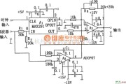 滤波器中的8次低通滤波器(MAX291、TA7504P)电路图