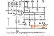 大众（上汽）中的帕萨特防盗系统、防盗警告灯、自诊断接口和发电机充电指示灯的电路图