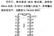 数字电路中的74系列数字电路7445.BCD-十进制译码器/驱动器