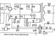 DARAS CH-5403V型单色显示器的电源电路图