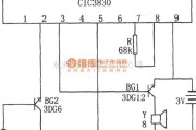 语音电路中的CIC3830构成的压水井放水提醒器电路图