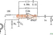 集成音频放大中的NAB磁头前置放大器(OPA37)电路图