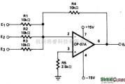 线性放大电路中的免调节精密求和放大器
