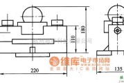 转速、角速度、加速度传感器中的CL-YB-405型桥式力传感器外形电路图