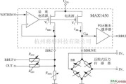 集成电路构成的信号产生中的集成压力信号调理器MAX1450构成的电桥驱动电路图