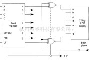 基础电路中的7段的液晶屏驱动器